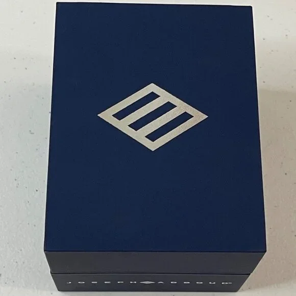 Joseph Abboud Silver-Tone, Blue Strap, Blue Dial, Mens Watch In Original Box - Picture 8 of 13